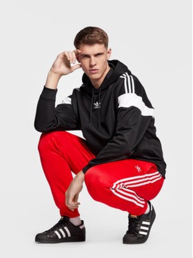 adidas Bluza Adicolor Classics Cut Line Hoodie HS2065 Czarny Loose Fit