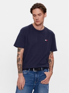 Tommy Jeans T-Shirt Classic Xs Badge DM0DM17870 Granatowy Classic Fit