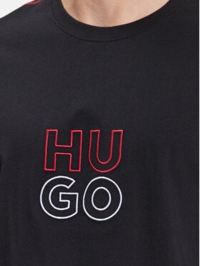 Hugo T-Shirt 50490418 Czarny Relaxed Fit
