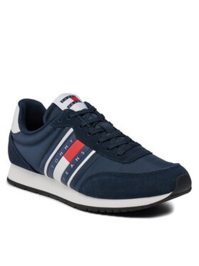 Tommy Jeans Sneakersy Tjm Runner Casual Ess EM0EM01351 Granatowy