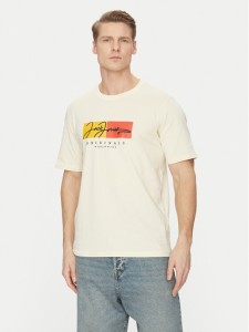 Jack&Jones T-Shirt Frederiksberg 12278266 Écru Regular Fit