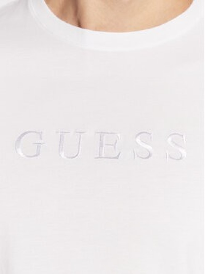 Guess T-Shirt M2BP47 K7HD0 Biały Slim Fit