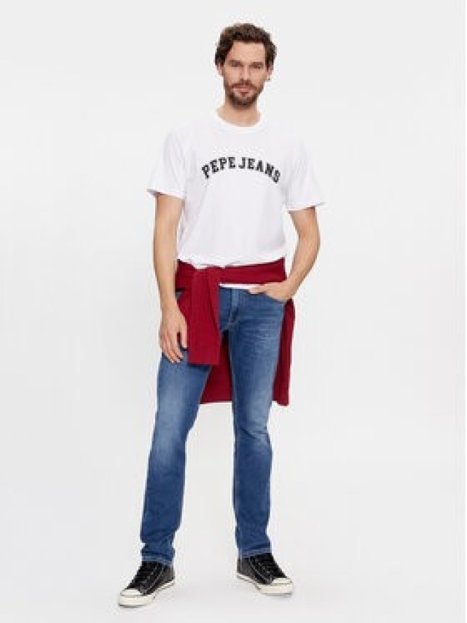 Pepe Jeans T-Shirt Clement PM509220 Biały Regular Fit