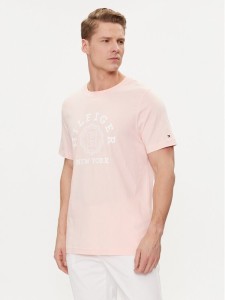 Tommy Hilfiger T-Shirt Coin MW0MW34437 Różowy Regular Fit