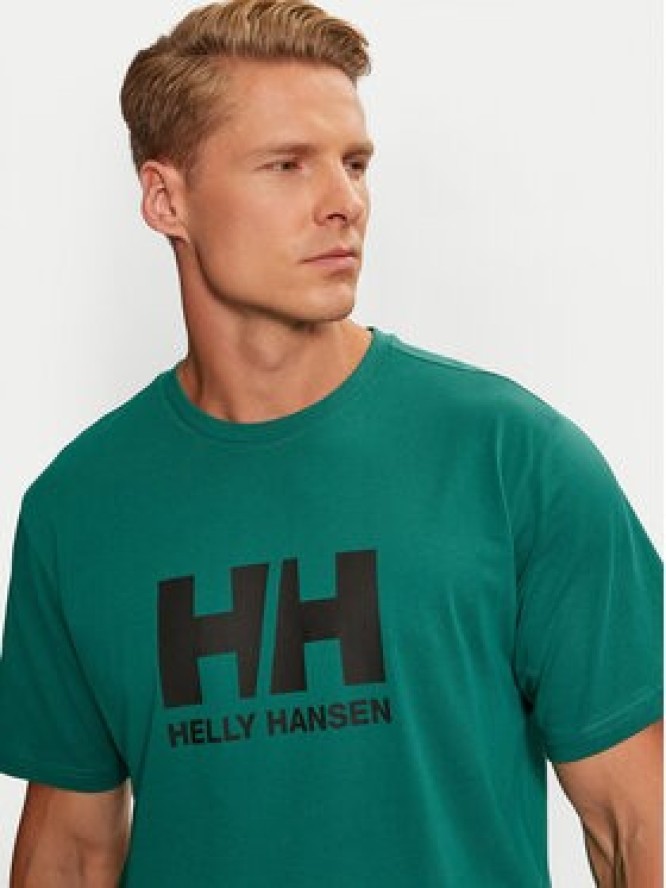 Helly Hansen T-Shirt Logo 30396 Zielony Regular Fit