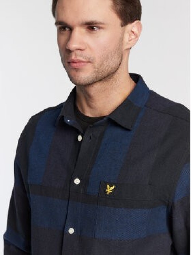 Lyle & Scott Koszula Artisinal LW1603V Granatowy Regular Fit