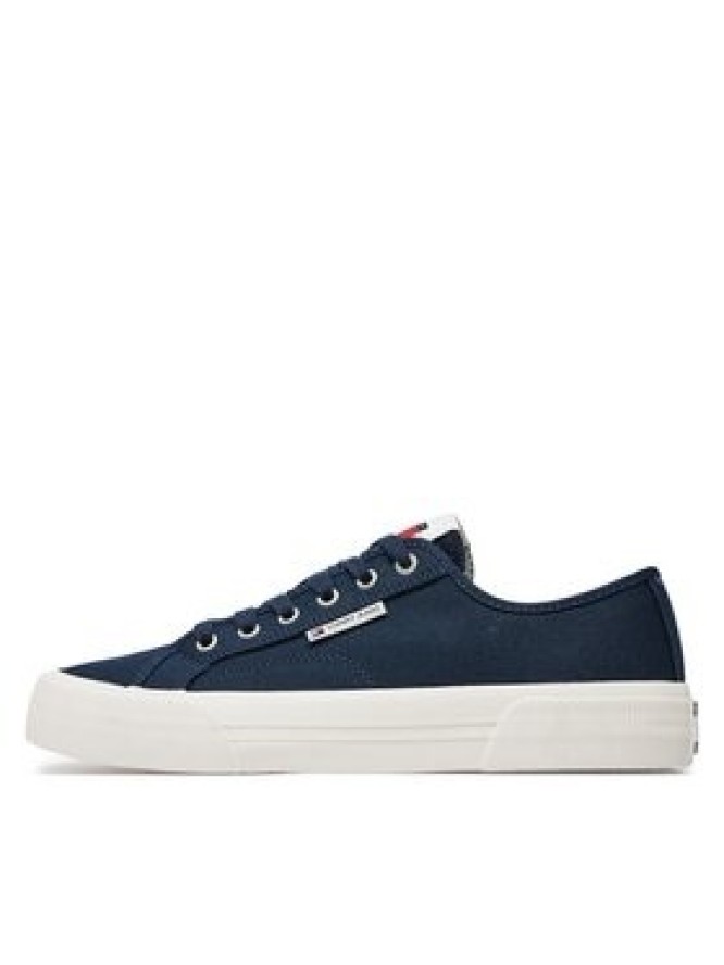 Tommy Jeans Tenisówki Tjm Lace Up Canvas Color EM0EM01365 Granatowy