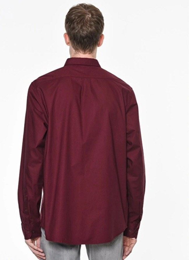 LEE LEE BUTTON DOWN MĘSKA KOSZULA TAWNY PORT L880JQDE