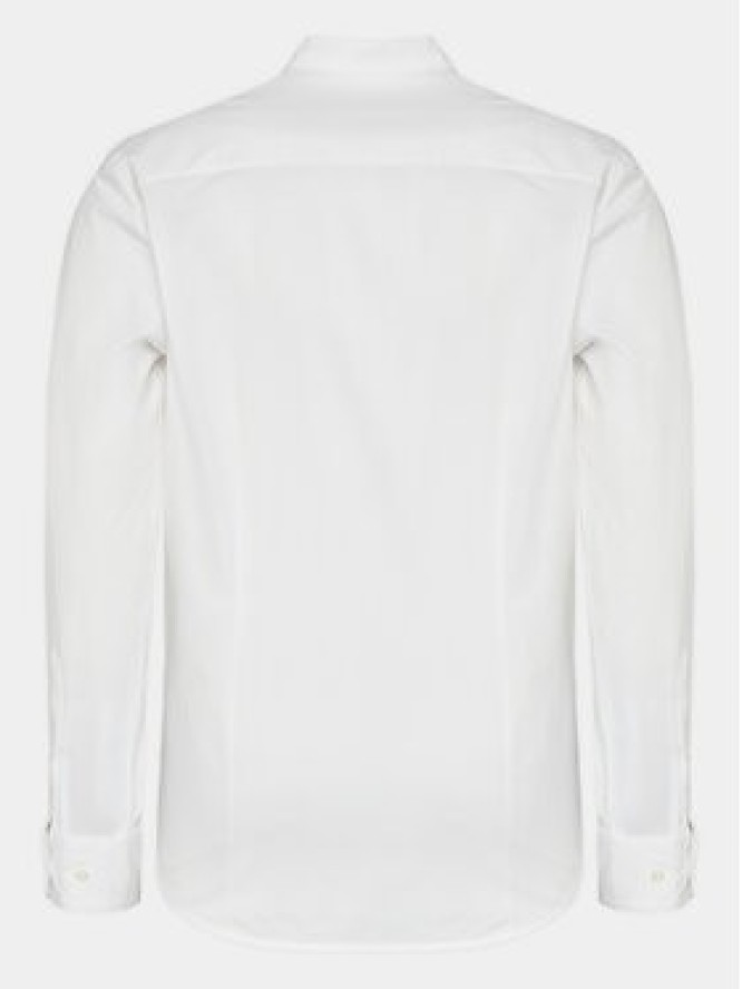 Sisley Koszula 5CNXSQ032 Biały Slim Fit