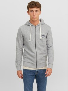 Jack&Jones Bluza 12236179 Szary Regular Fit