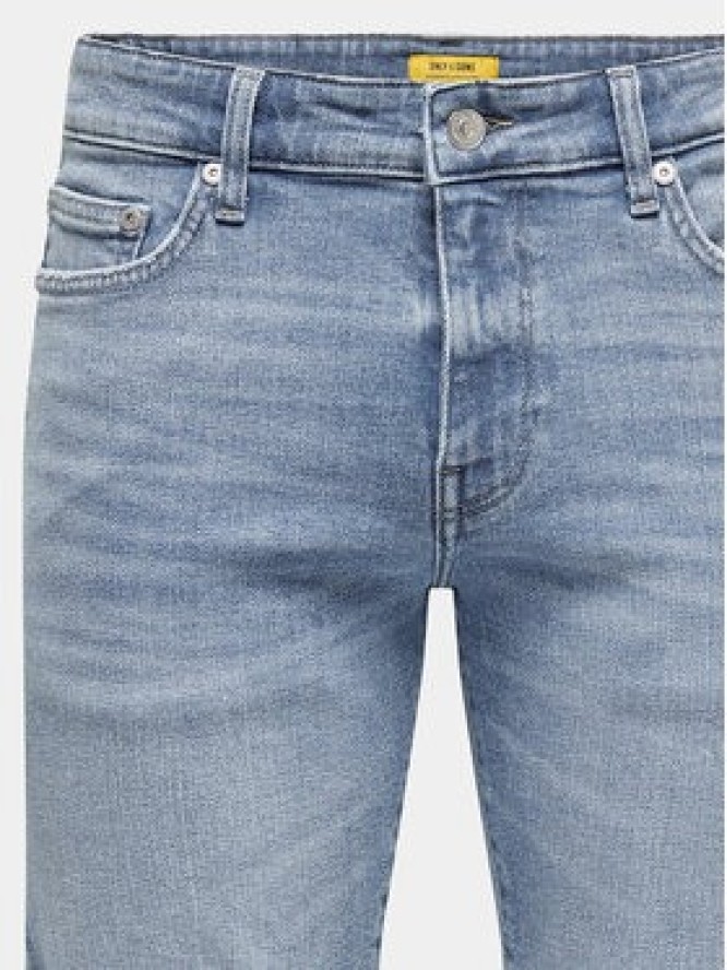 Only & Sons Szorty jeansowe Ply 22028772 Niebieski Slim Fit