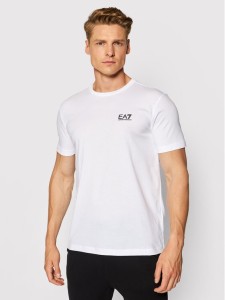 EA7 Emporio Armani T-Shirt 8NPT51 PJM9Z 1100 Biały Regular Fit