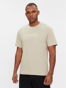 Calvin Klein T-Shirt Hero K10K111346 Beżowy Regular Fit
