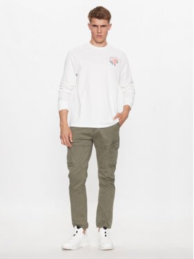 Guess Longsleeve M3BI54 KBZV1 Biały Regular Fit