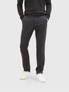 Tom Tailor Chinosy 1037547 Czarny Slim Fit