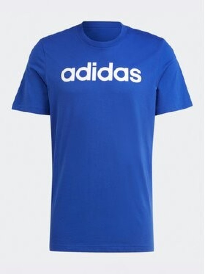 adidas T-Shirt Essentials Single Jersey Linear Embroidered Logo T-Shirt IC9279 Niebieski Regular Fit