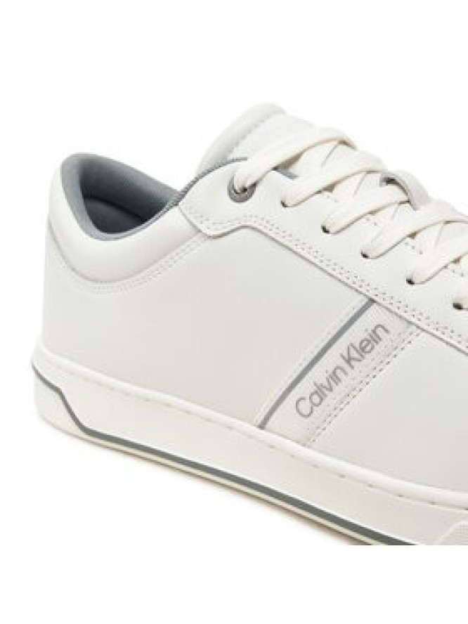 Calvin Klein Sneakersy Low Top Lace Up Logo HM0HM01491 Biały