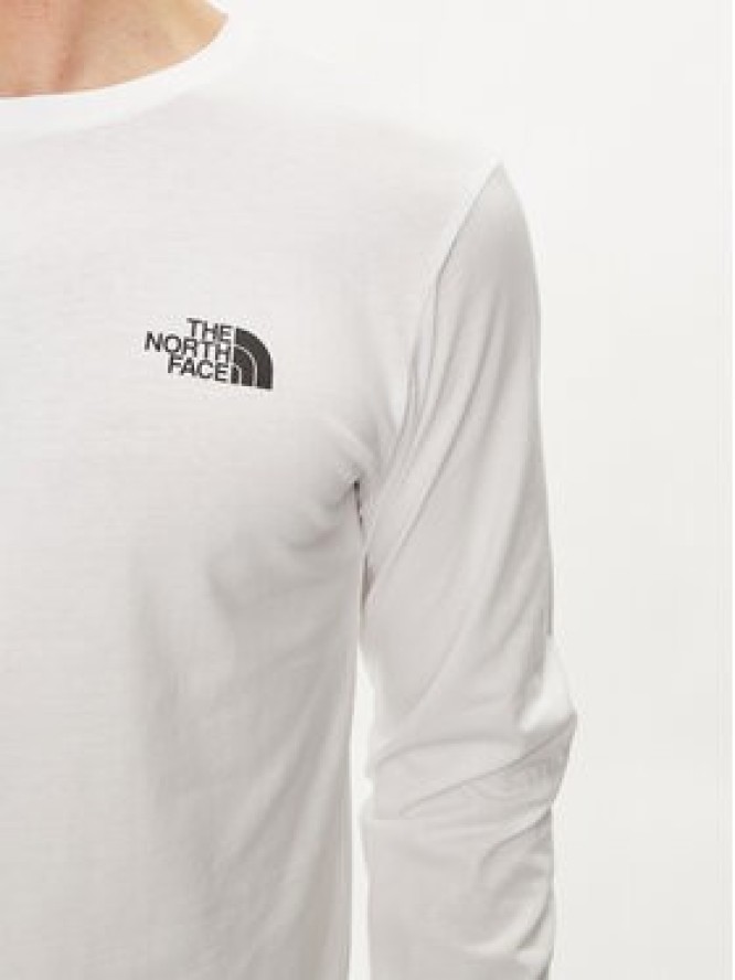 The North Face Longsleeve Redbox NF0A87NN Biały Regular Fit