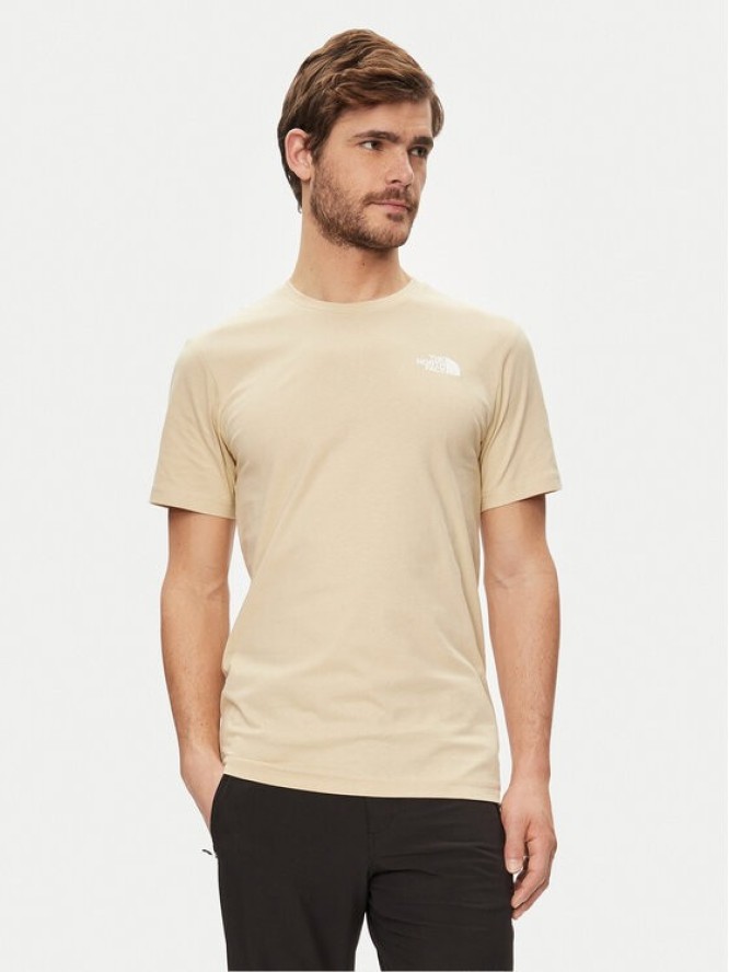 The North Face T-Shirt Redbox NF0A87NP Beżowy Regular Fit