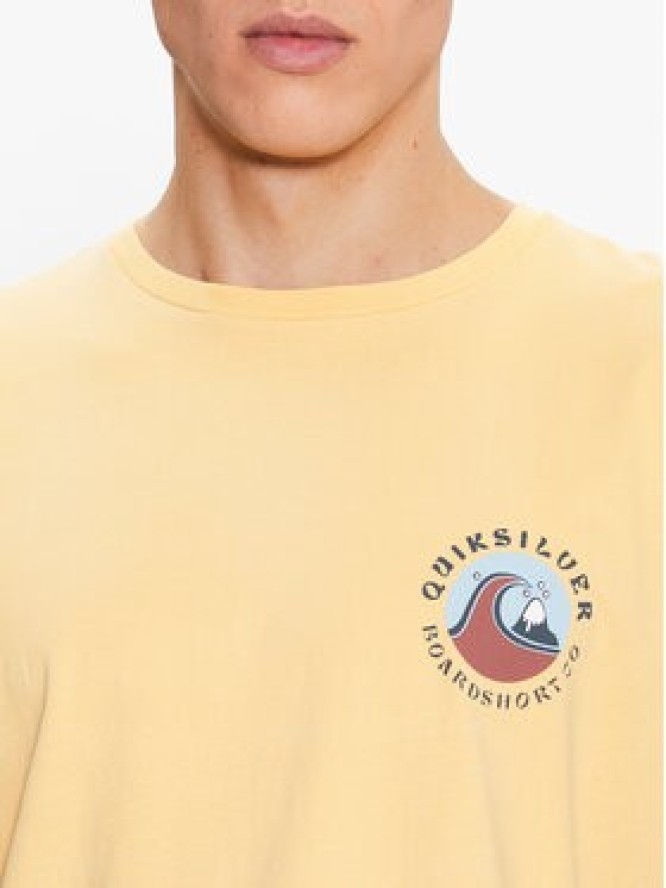 Quiksilver T-Shirt Qs Bubble Stamp EQYZT07258 Żółty Regular Fit