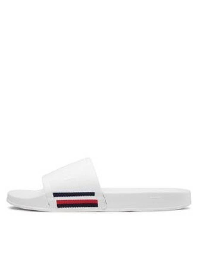 Tommy Hilfiger Klapki Corporate Knitted Beach Sandal FM0FM04062 Biały