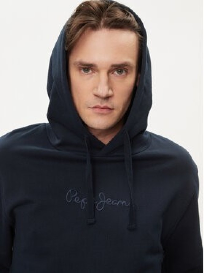 Pepe Jeans Bluza Joe Hoodie PM582573 Granatowy Regular Fit