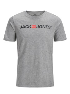 Jack & Jones Koszulka "JJECORP" w kolorze szarym rozmiar: M
