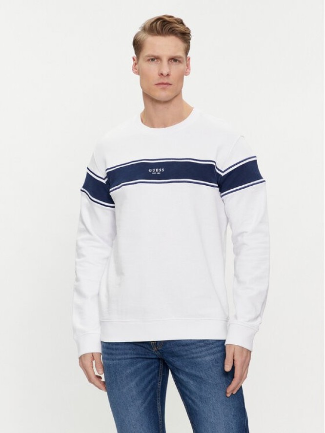 Guess Sweter M4GQ16 KC6W1 Biały Regular Fit