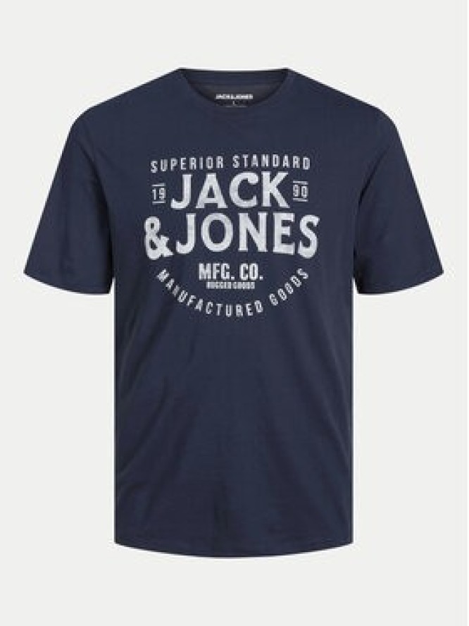 Jack&Jones T-Shirt Jeans 12256779 Granatowy Standard Fit