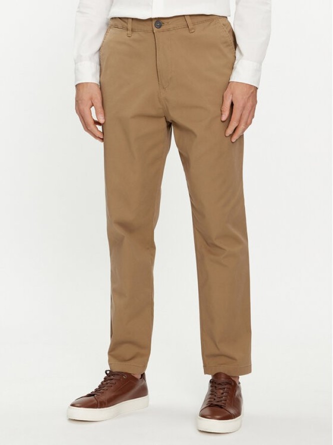Selected Homme Spodnie materiałowe X-Miles 16085174 Brązowy Slim Tapered Fit