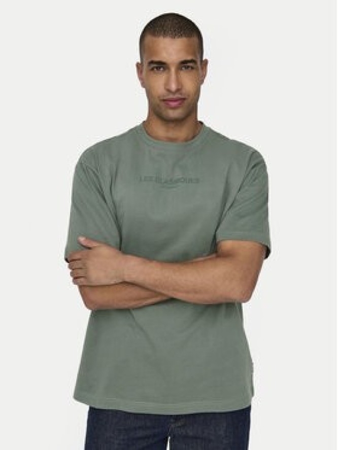 Only & Sons T-Shirt 22028766 Zielony Relaxed Fit