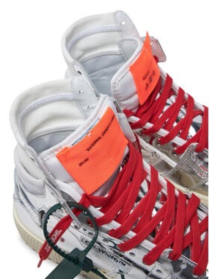 Off-White Sneakersy OMIA065F22LEA0067272 Srebrny