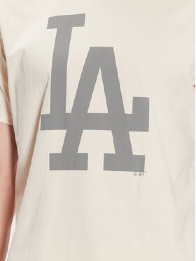 47 Brand T-Shirt Los Angeles Dodgers Imprint '47 Echo Tee Beżowy Regular Fit