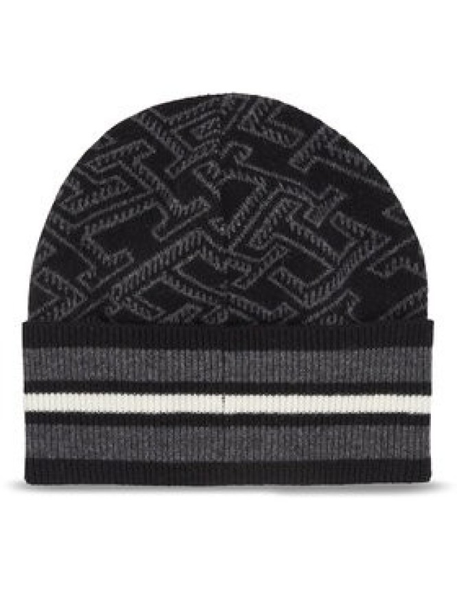 Tommy Hilfiger Czapka Th Monogram Aop Beanie AM0AM11499 Czarny