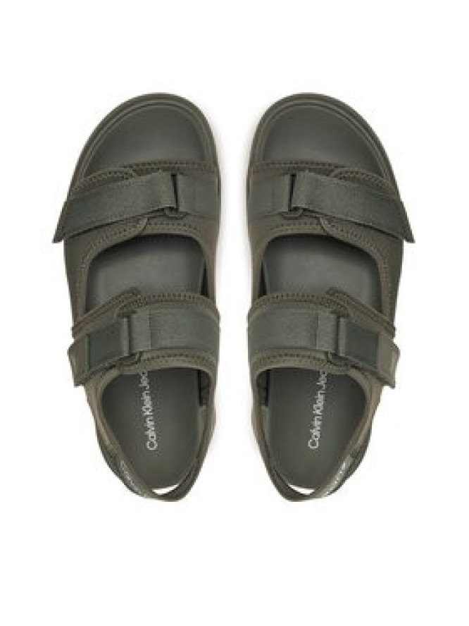 Calvin Klein Jeans Sandały Sandal Velcro Np In Mr YM0YM00940 Zielony