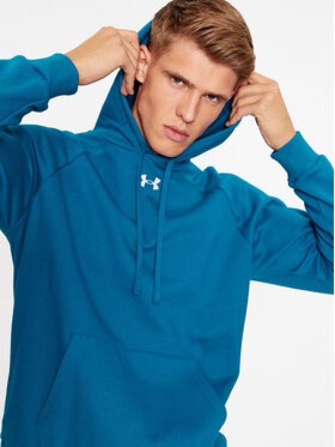 Under Armour Bluza Ua Rival Fleece Hoodie 1379757 Niebieski Loose Fit