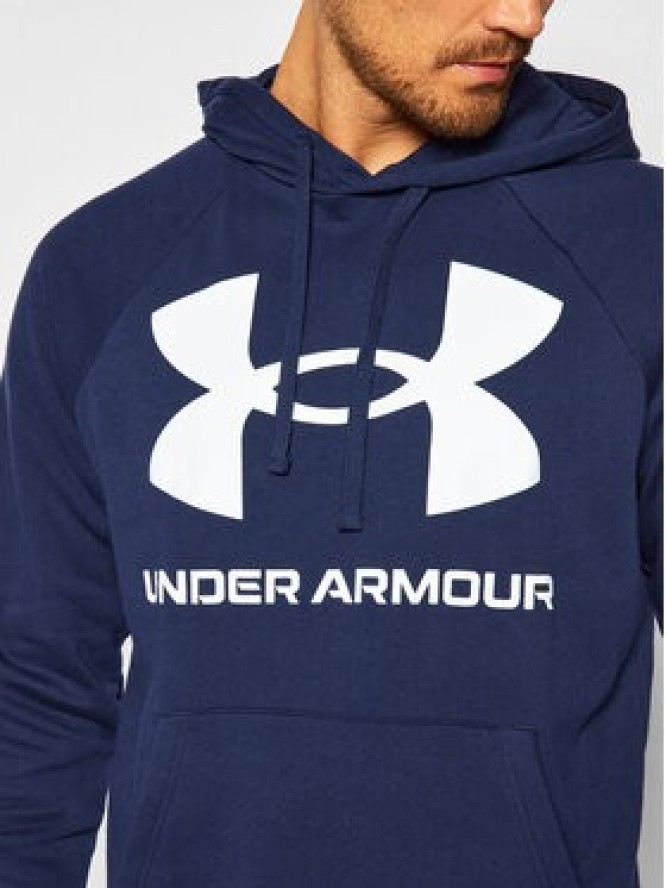 Under Armour Bluza Ua Rival Fleece Big Logo 1357093 Granatowy Loose Fit