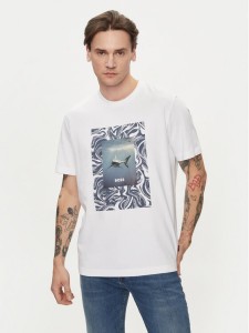 Boss T-Shirt Te_Tucan 50516012 Biały Regular Fit