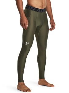 Under Armour Legginsy sportowe "HG Armour" w kolorze khaki rozmiar: L