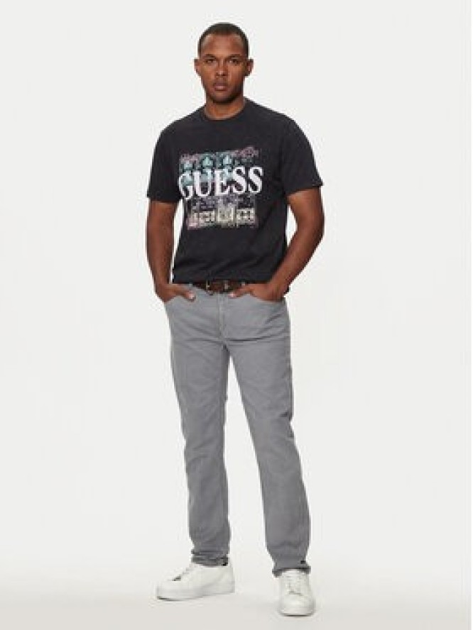 Guess T-Shirt M4YI79 K9RM1 Czarny Regular Fit