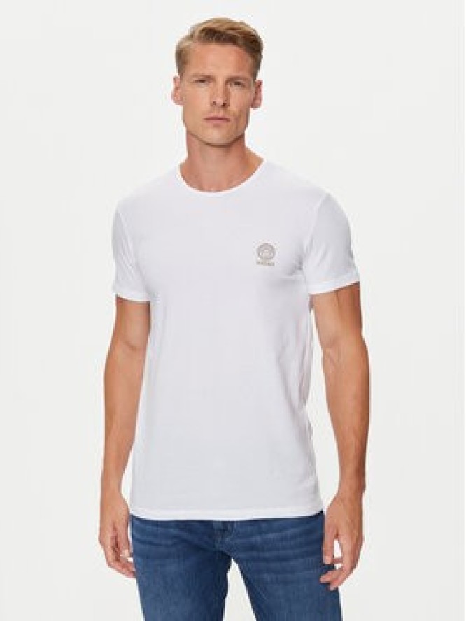 Versace Komplet 2 t-shirtów AU10193 1A10011 Biały Slim Fit