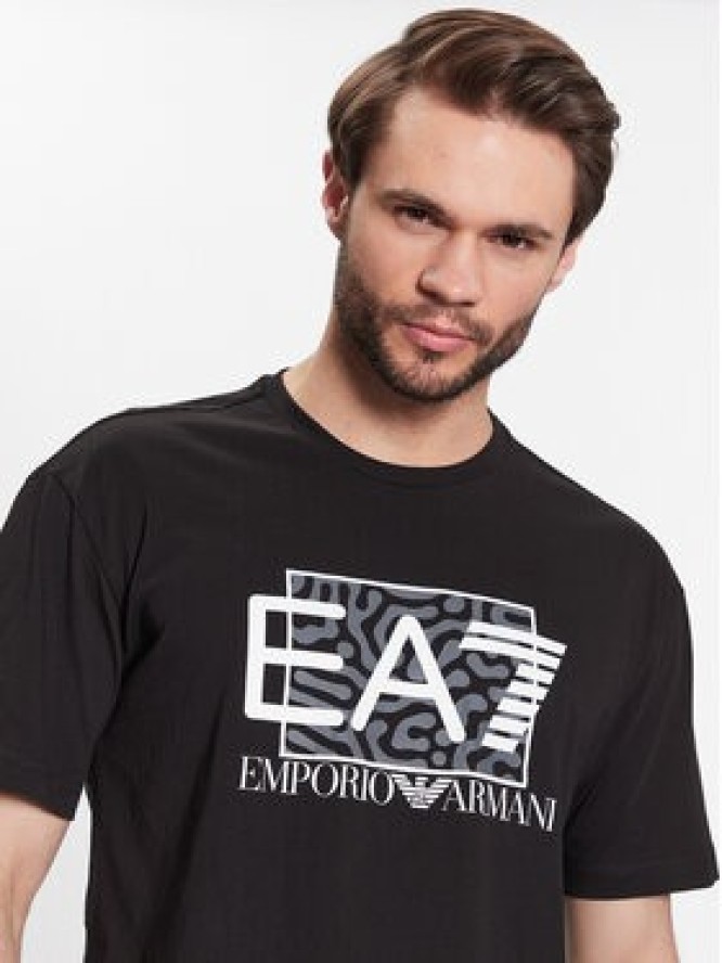 EA7 Emporio Armani T-Shirt 3RPT01 PJ02Z 1200 Czarny Regular Fit