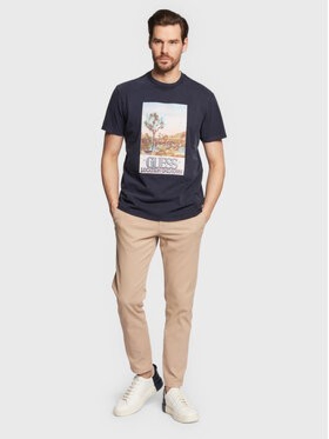 Guess T-Shirt Desert Photo M3GI74 KA260 Granatowy Regular Fit