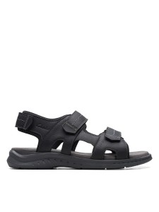 Clarks Skórzane sandały "Walkford Walk" w kolorze czarnym rozmiar: 40