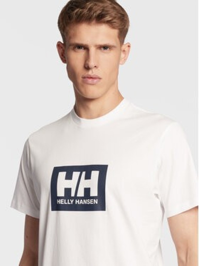 Helly Hansen T-Shirt Box 53285 Biały Regular Fit