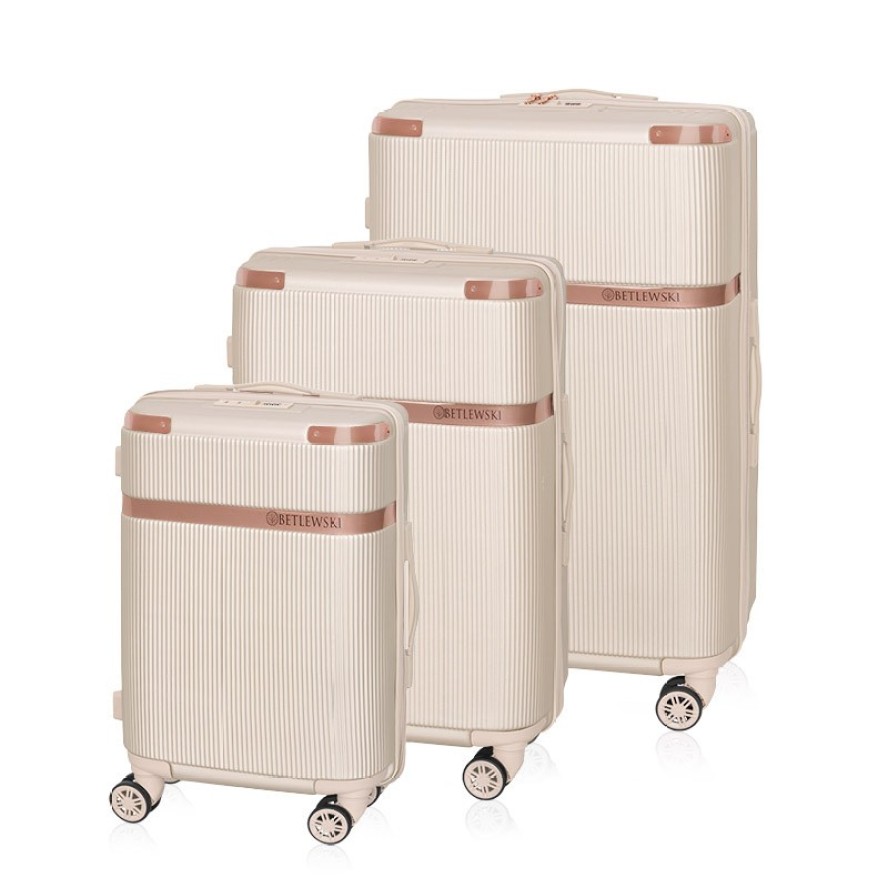 Komplet 3 walizek BETLEWSKI TITANIA beżowy ZEST BWA-050 3