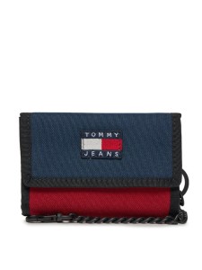 Tommy Jeans Duży Portfel Męski Tjm Heritage Nylon Trifold AM0AM12078 Granatowy