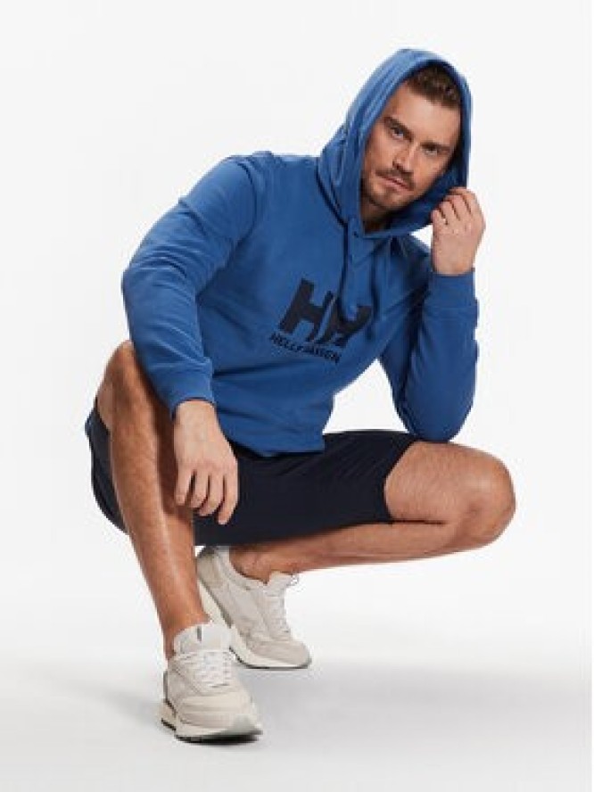 Helly Hansen Bluza Logo 33977 Niebieski Regular Fit