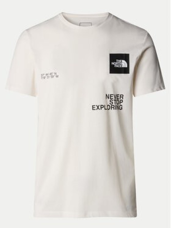 The North Face T-Shirt Foundation Coordinates NF0A882Z Écru Regular Fit
