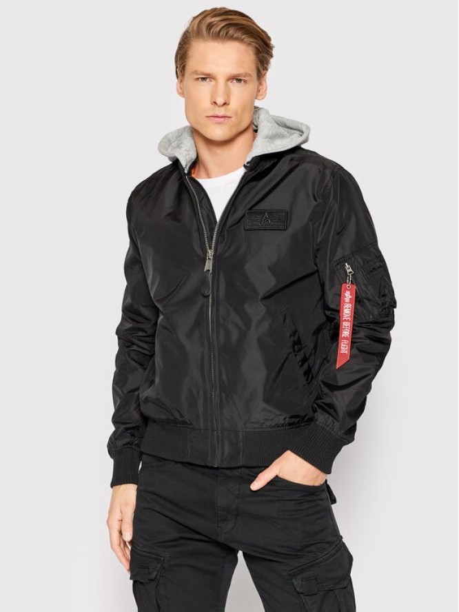 Alpha Industries Kurtka bomber MA-1 196108 Czarny Regular Fit